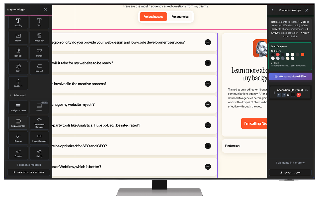 EziCloner - How to Map FAQ Accordions